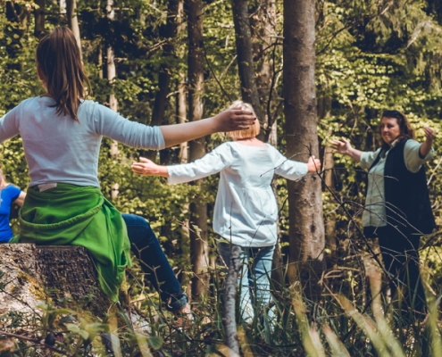 Gesundheit von Kindern fördern in Heidelberg - Richtig Atmen im Wald